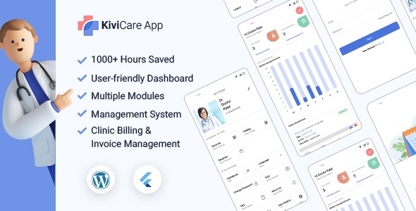 KiviCare Flutter 3.x App - Clinic & Patient Management System
